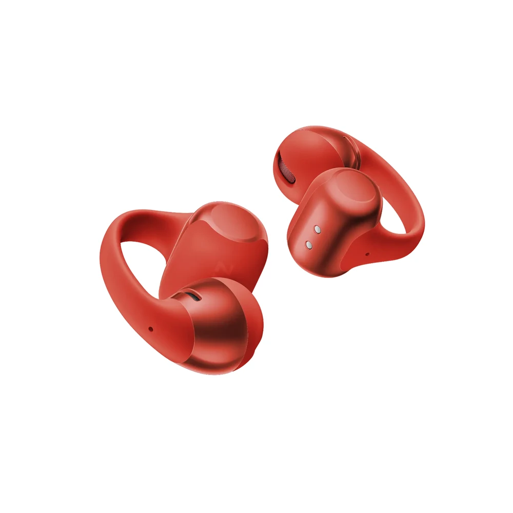 Shokz OpenDots ONE Red - Open-Ear Clip-On Earbuds, Bassphere + Dolby Audio, 40H Battery, Wireless Charging 5 Shokz OpenDots ONE Red detail