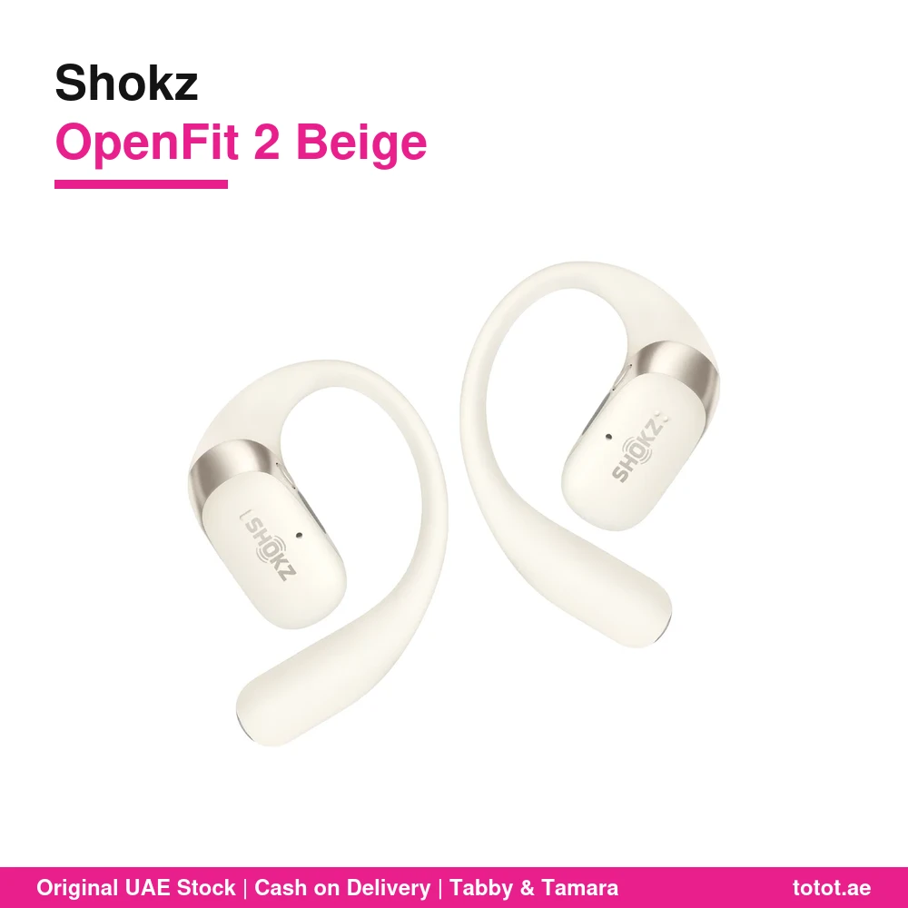 Shokz OpenFit 2 Beige - official Shokz product image Shokz OpenFit 2 Beige