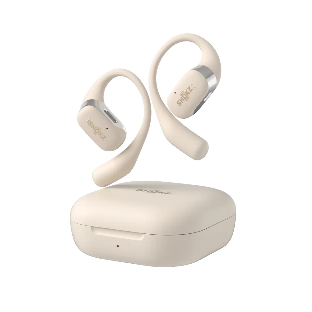 Shokz OpenFit Beige - Open-Ear Ear-Hook Earbuds, DirectPitch Air Conduction, 28H Battery, IP54 4 Shokz OpenFit Beige detail