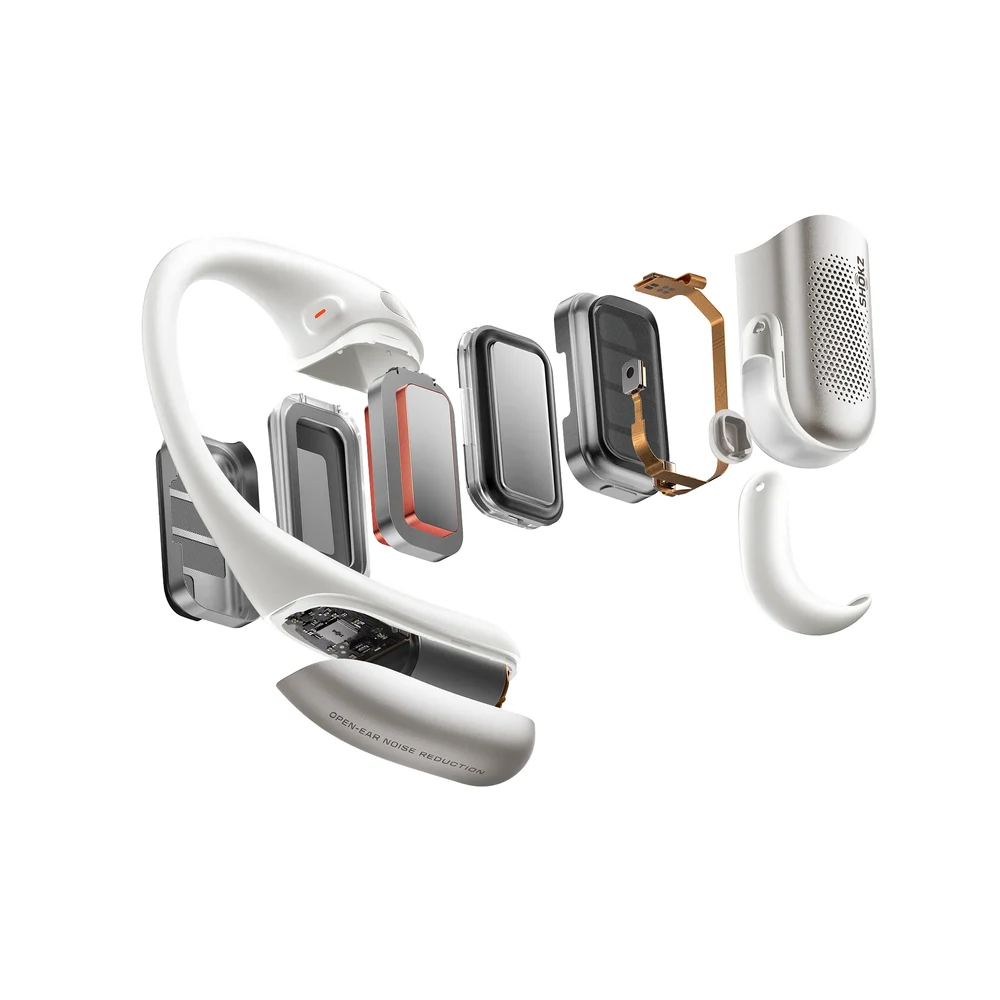 Shokz OpenFit Pro White - Open-Ear Earbuds, SuperBoost + Dolby Atmos, Open-Ear ANC, 50H Battery, IP55 4 Shokz OpenFit Pro White - official product image 3