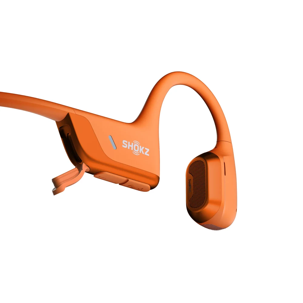 Shokz OpenRun Pro 2 Orange - Bone Conduction Sports Headphones, DualPitch Bass, 12H Battery, IP55, BT 5.4 4 Shokz OpenRun Pro 2 Orange - official product image 3