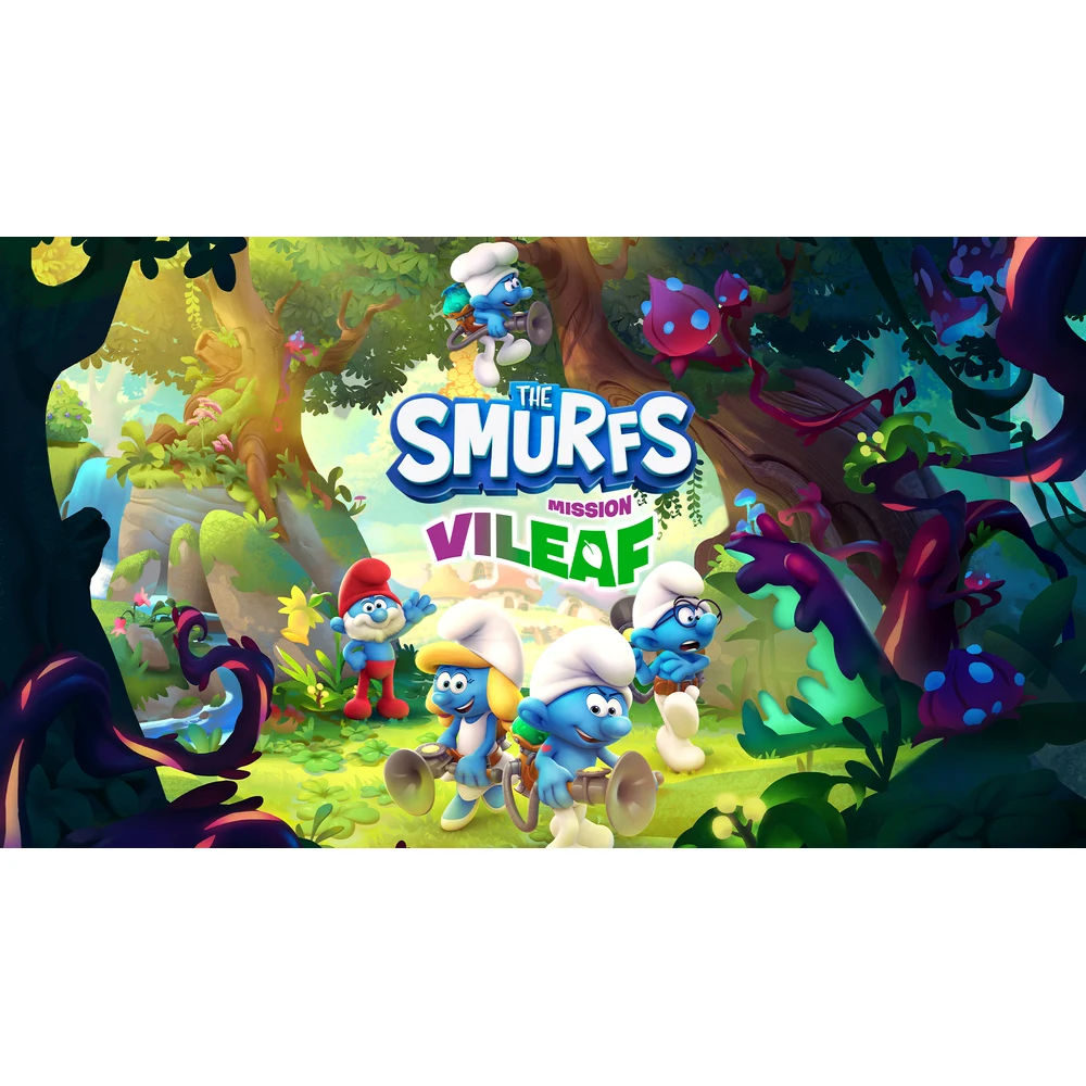 Smurfs 2 in 1 Game Collection Switch – Mission Vileaf 3D Platformer + Smurfs Kart, 4-Player Split-Screen Racing, 12 Tracks, Physical EU Edition 6 Smurfs 2 in 1 Game Collection Switch – The Smurfs - Mission Vileaf key art for Nintendo Switch