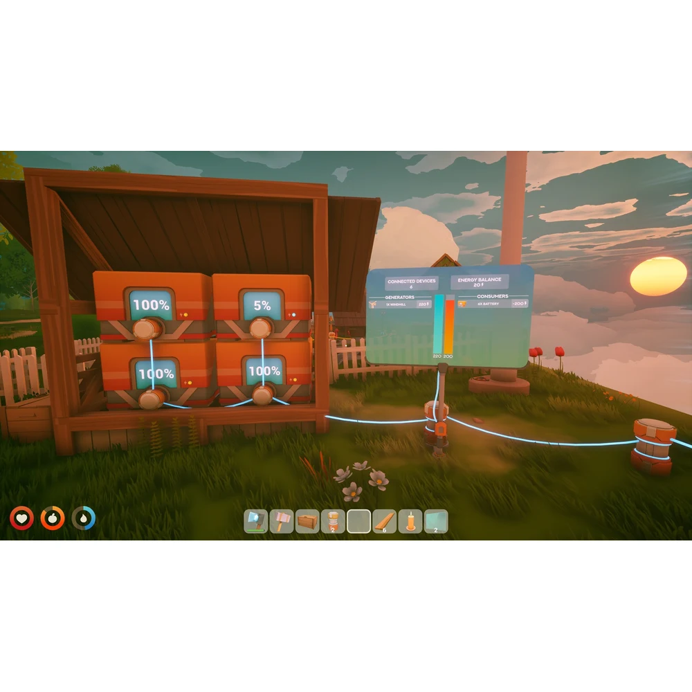Solarpunk Switch 2 – Relaxing Sky-Island Survival, Wind & Solar Energy, Farming & Drones, 1-4 Online Co-op, Physical Edition 7 Solarpunk floating island base on Nintendo Switch 2