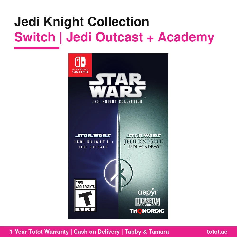 Star Wars Jedi Knight Collection Switch – Jedi Outcast + Jedi Academy, Lightsaber Combat, 16-Player Online Modes, US Edition 1 Star Wars Jedi Knight Collection Switch