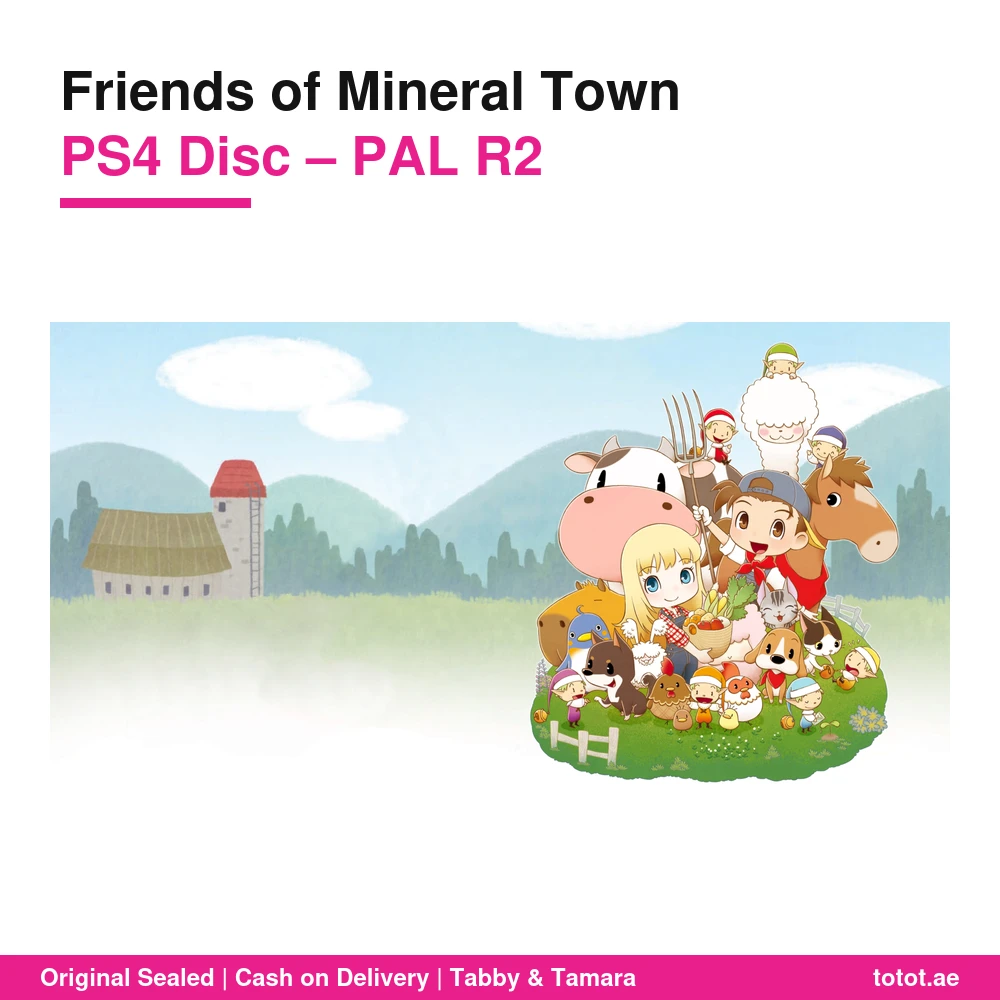 لعبة Story of Seasons Friends of Mineral Town لجهاز PS4 – محاكاة حياة المزرعة، زراعة وتربية مواشٍ، قرص PAL R2 6 لعبة Story of Seasons Friends of Mineral Town PS4
