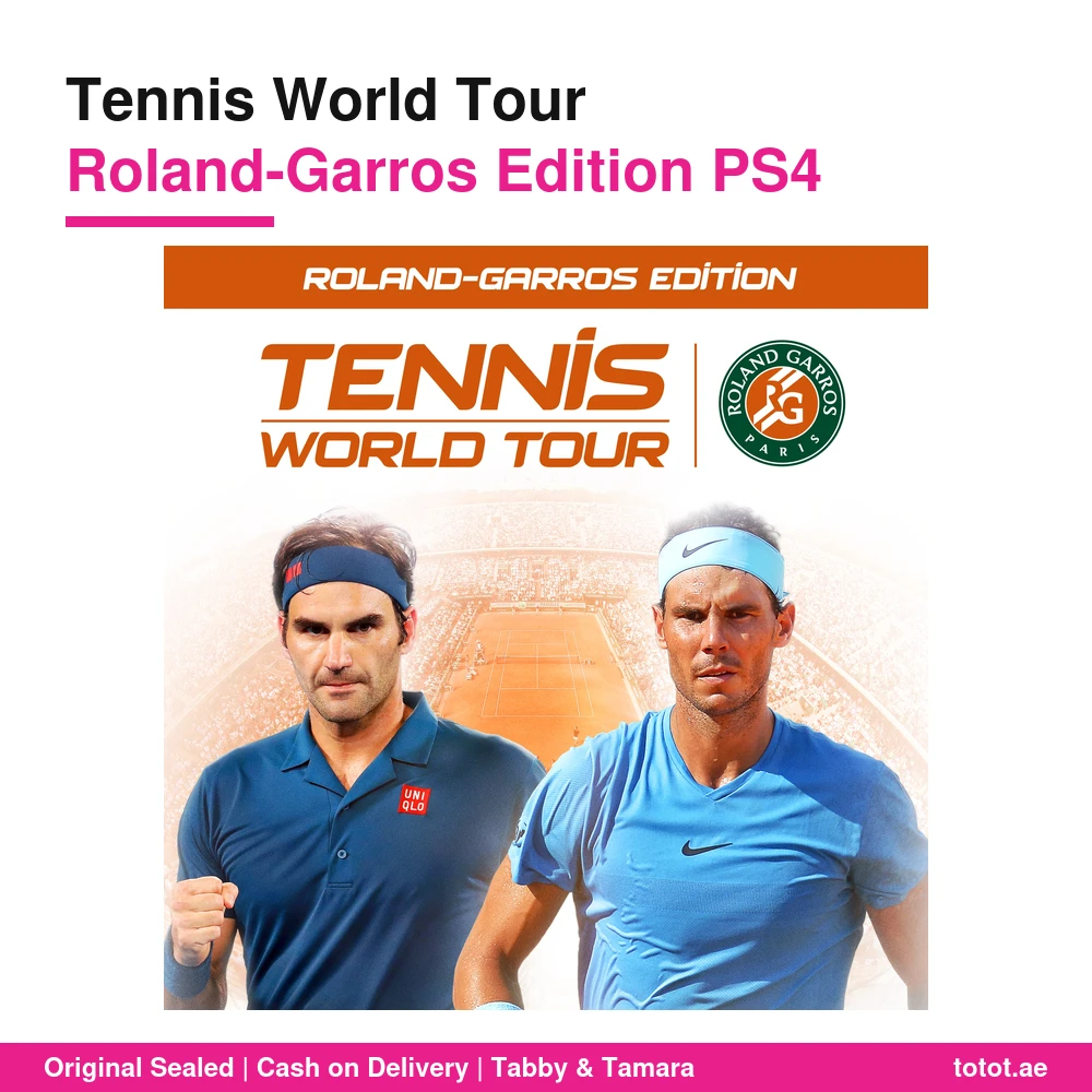 لعبة Tennis World Tour Roland-Garros Edition لجهاز PS4 – رافاييل نادال و3 ملاعب رسمية من رولان غاروس – قرص PAL R2 6 لعبة Tennis World Tour Roland-Garros PS4