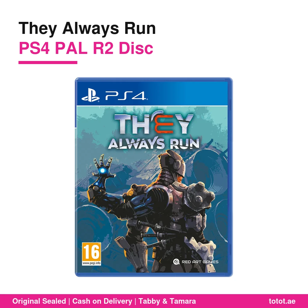 لعبة They Always Run لجهاز PS4 – أكشن ومنصات ثنائية الأبعاد مع صائد جوائز بثلاث أذرع وترقيات للقدرات – قرص PAL R2 6 لعبة They Always Run PS4