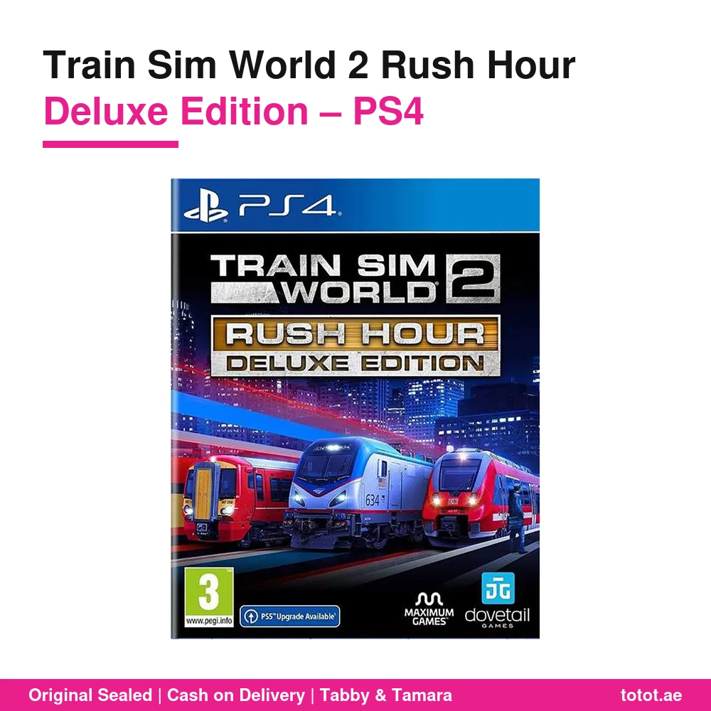 لعبة Train Sim World 2 Rush Hour لجهاز PS4 – إصدار Deluxe يضم اللعبة الأساسية وتوسعة Rush Hour بخطوط بوسطن ولندن ودرسدن – قرص أصلي 6 لعبة Train Sim World 2 Rush Hour PS4