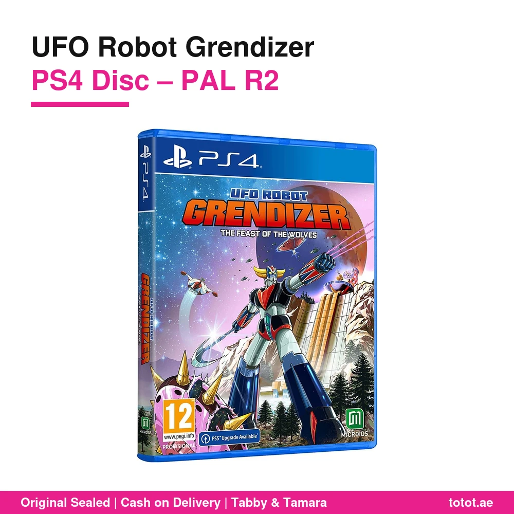 لعبة UFO Robot Grendizer لجهاز PS4 – قيادة غريندايزر ضد قوات فيغا، قتال وتصويب واستكشاف، دبلجة عربية – قرص PAL R2 6 لعبة UFO Robot Grendizer PS4