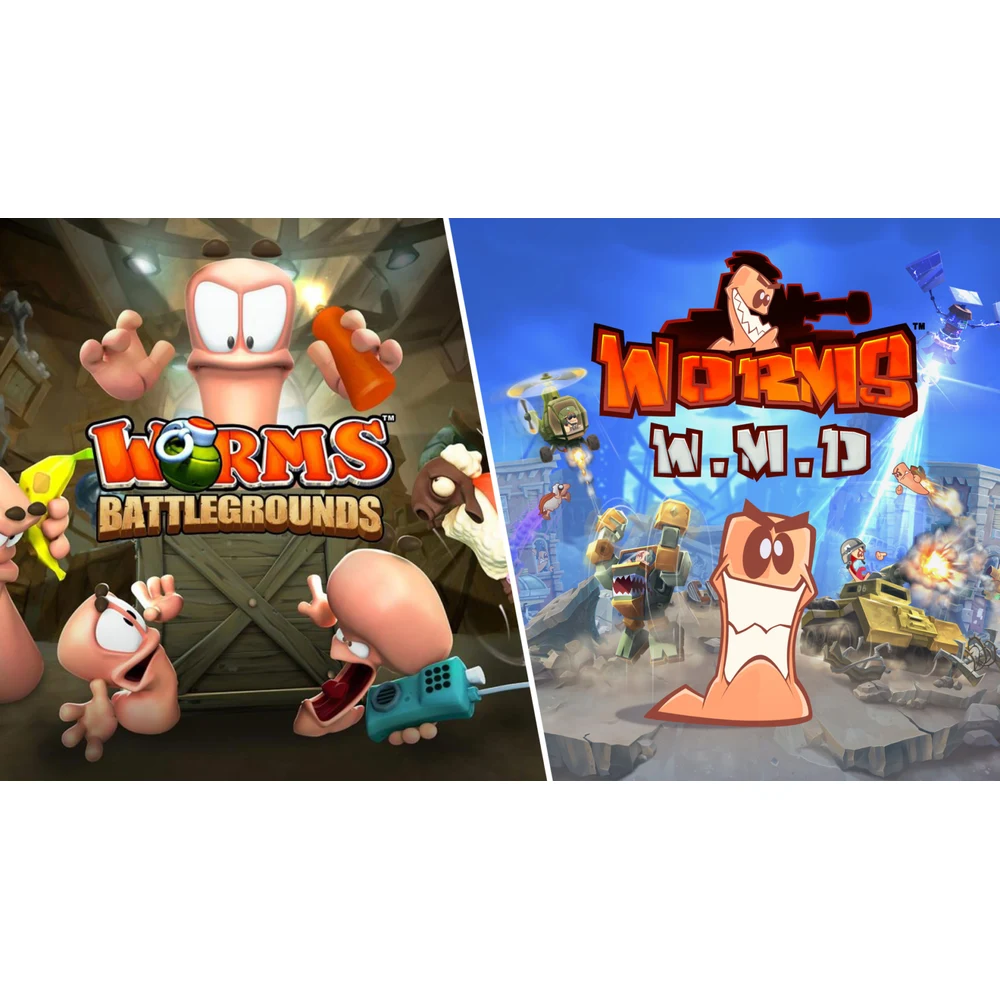 Worms Battlegrounds + Worms W.M.D PS4 – 2 Games in 1 Pack, 80+ Weapons, Vehicles & Crafting, 6-Player Local and Online Battles – Retail Disc 7 Worms Battlegrounds WMD PS4 in use