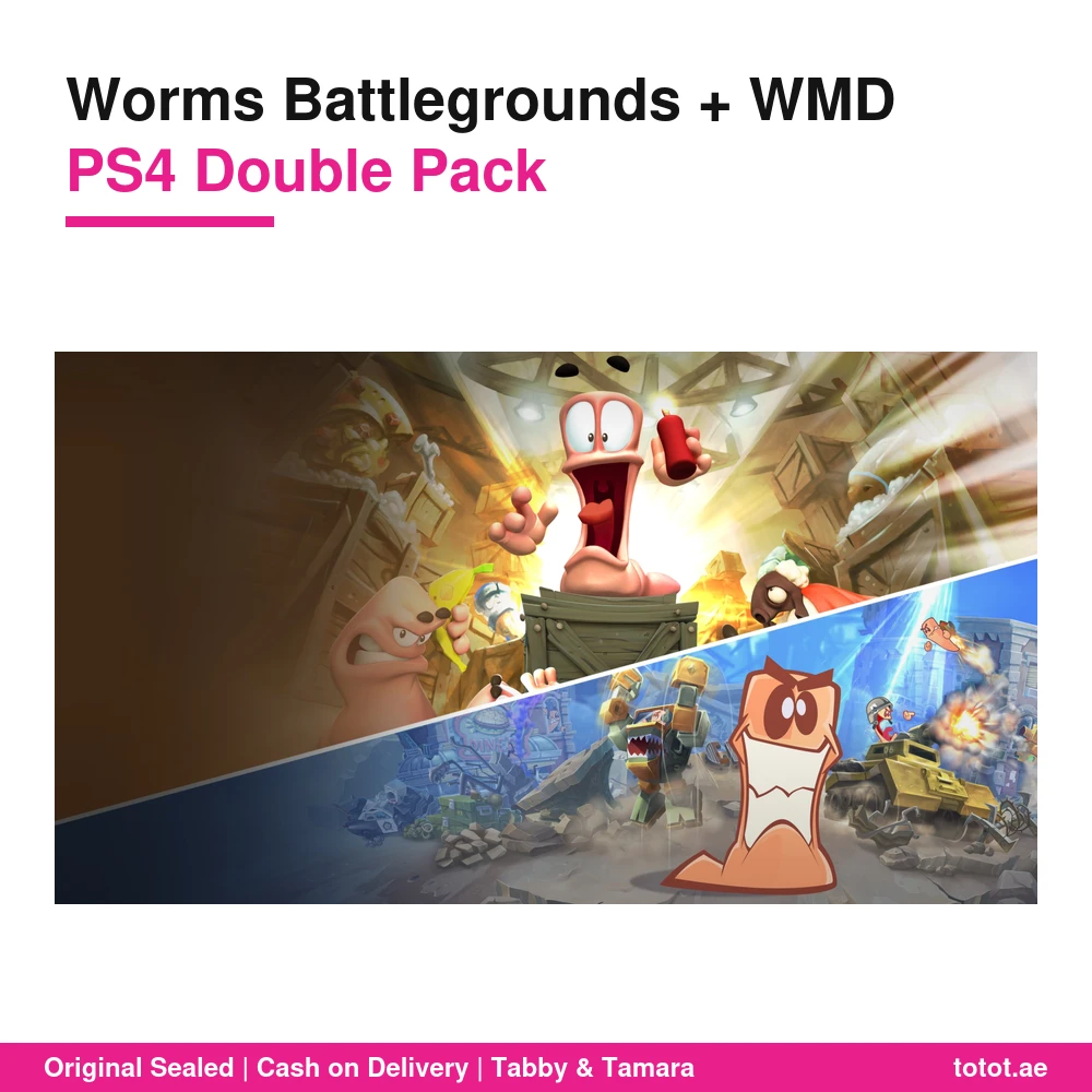 Worms Battlegrounds WMD PS4 - official Team17 (physical double pack in partnership with SoldOut) product image Worms Battlegrounds WMD PS4