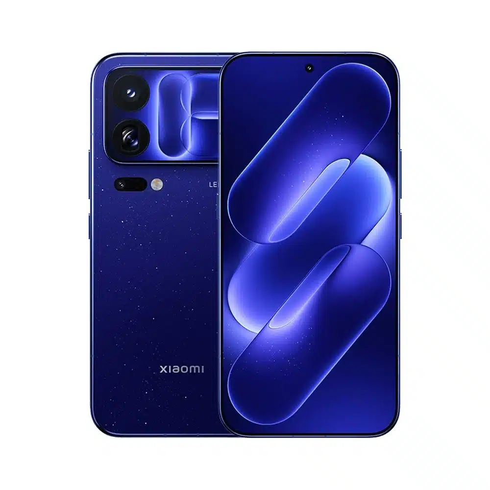 هاتف شاومي 18 برو ماكس 12GB/256GB أزرق المجرة (النسخة الصينية) - Snapdragon 8 Elite Extreme Gen 6، شاشة خلفية 2.9 بوصة، بطارية 8500 مللي أمبير، شحن 100 واط، كاميرتا Leica بدقة 200 ميجابكسل 4 شاومي 18 برو ماكس 256 جيجا أزرق من الخلف والأمام