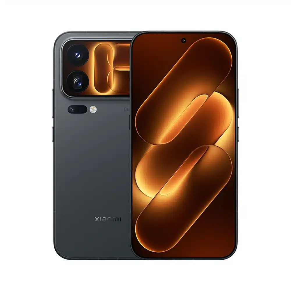 هاتف شاومي 18 برو ماكس 16GB/1TB أسود (النسخة الصينية) - Snapdragon 8 Elite Extreme Gen 6، شاشة خلفية 2.9 بوصة، بطارية 8500 مللي أمبير، شحن 100 واط، كاميرتا Leica بدقة 200 ميجابكسل 4 شاومي 18 برو ماكس أسود من الخلف والأمام