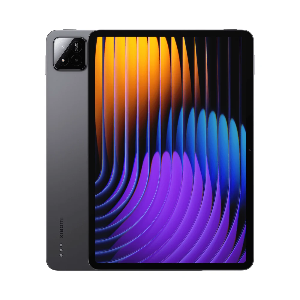 Xiaomi Pad 7 Gray – 8GB RAM 256GB Wi-Fi, 11.2-inch 3.2K 144Hz Display, Snapdragon 7+ Gen 3, 8850mAh with 45W Charging, Quad Speakers 6 Xiaomi Pad 7 Gray tablet, front screen and graphite gray back, official Xiaomi image