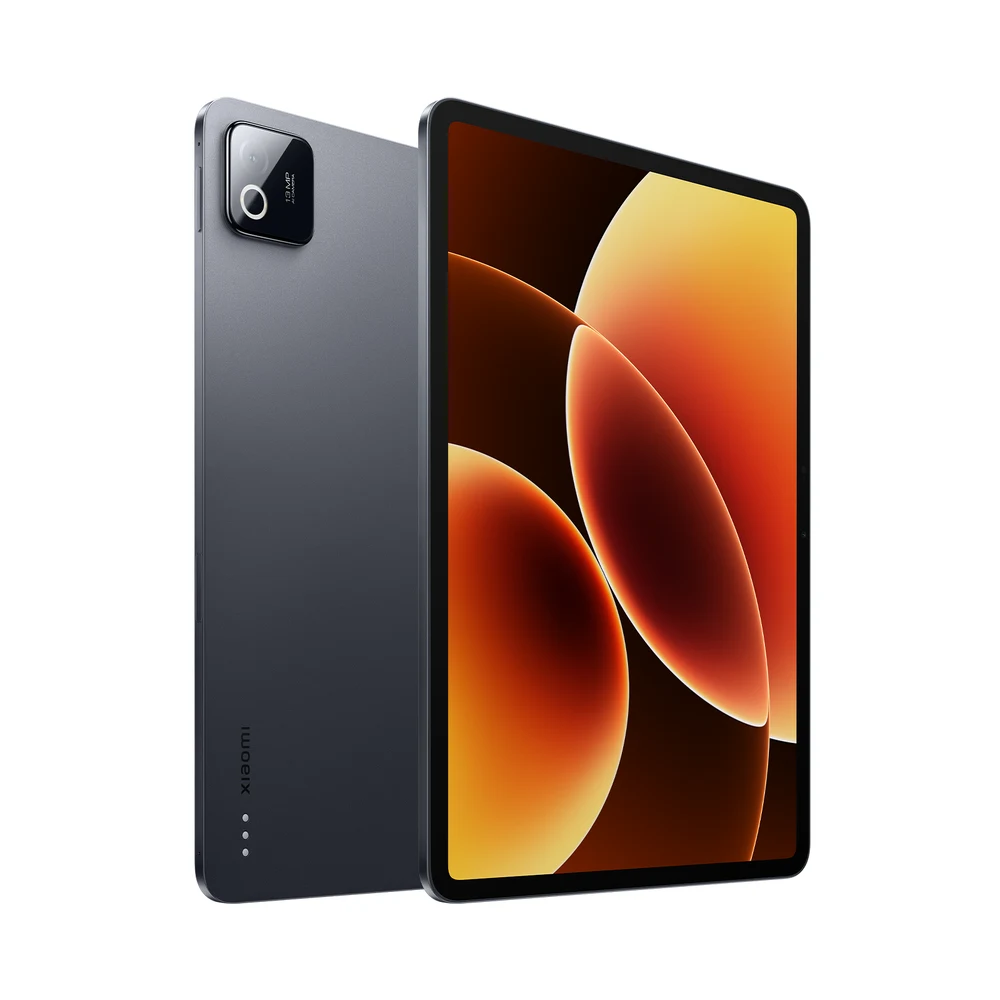 Xiaomi Pad 8 Gray – 8GB RAM 256GB Wi-Fi, Snapdragon 8s Gen 4, 11.2-inch 3.2K 144Hz Display, 9200mAh with 45W Charging, 5.75 mm Metal Body, HyperOS 3 7 Xiaomi Pad 8 Gray at an angle showing the slim gray metal body and display