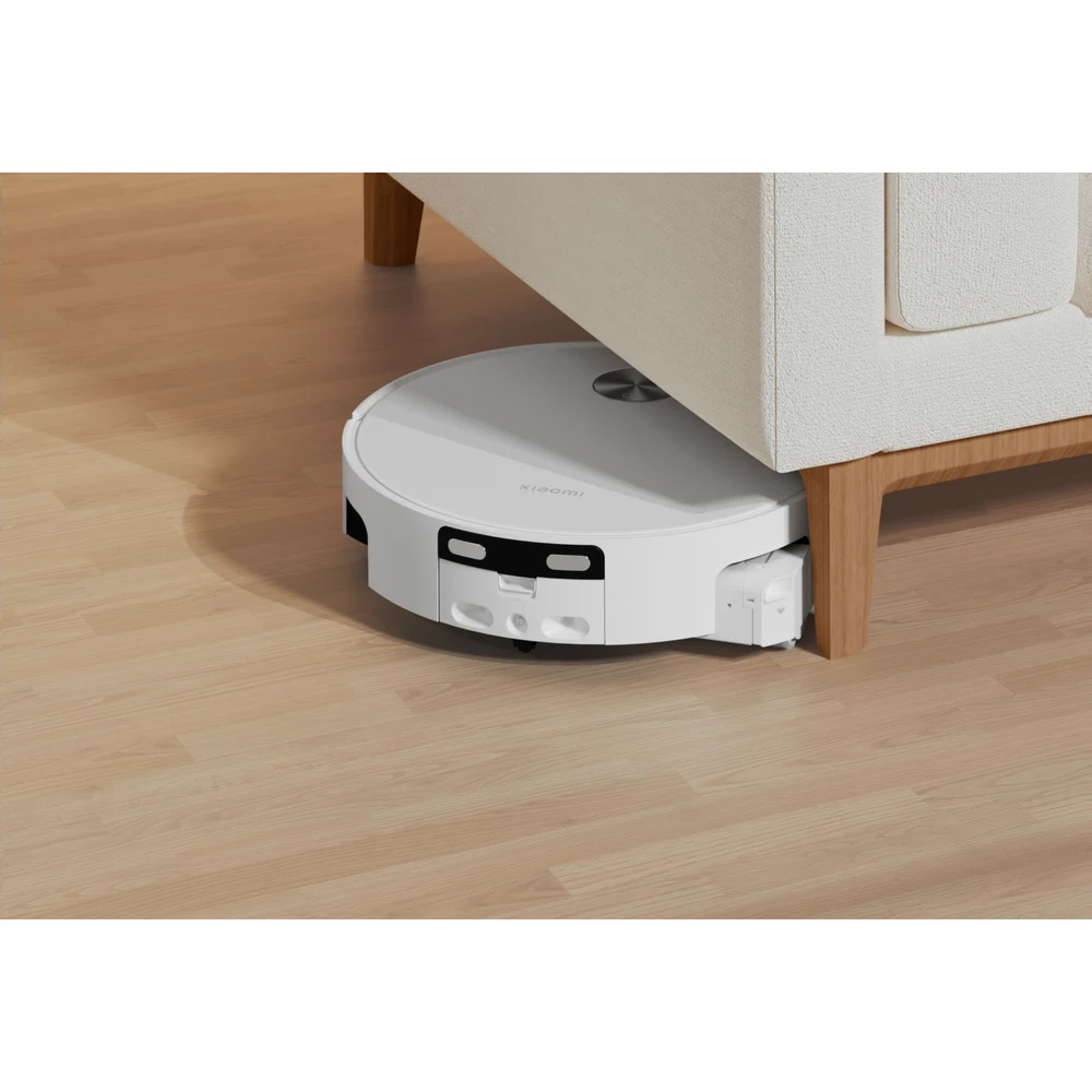 مكنسة Xiaomi Robot Vacuum 6 – مسح بأسطوانة 220rpm وشفط حتى 30000Pa وشطف الممسحة بحرارة 80°C وعبور عتبات 4cm 6 مكنسة Xiaomi Robot Vacuum 6 تنظف تحت الكنبة على أرضية خشبية