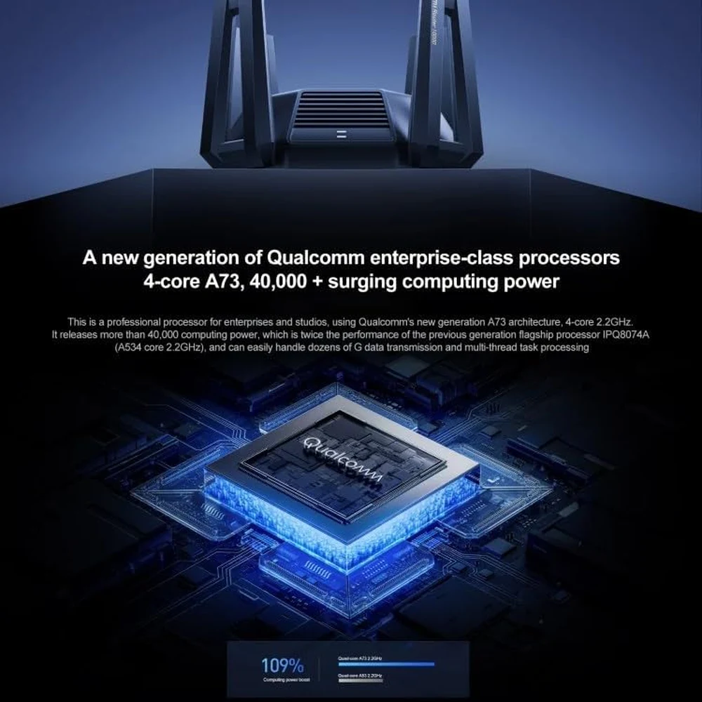 Xiaomi Router BE10000 WiFi 7 Tri-Band Mesh Router with 10G Port, SFP+ and 4x 2.5G LAN - Chinese Version 6 Xiaomi Router BE10000 - official product image 5