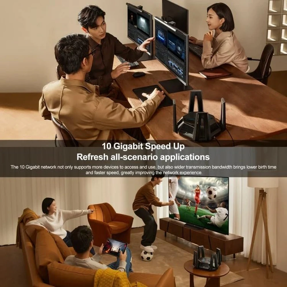 Xiaomi Router BE10000 WiFi 7 Tri-Band Mesh Router with 10G Port, SFP+ and 4x 2.5G LAN - Chinese Version 8 Xiaomi Router BE10000 - official product image 7