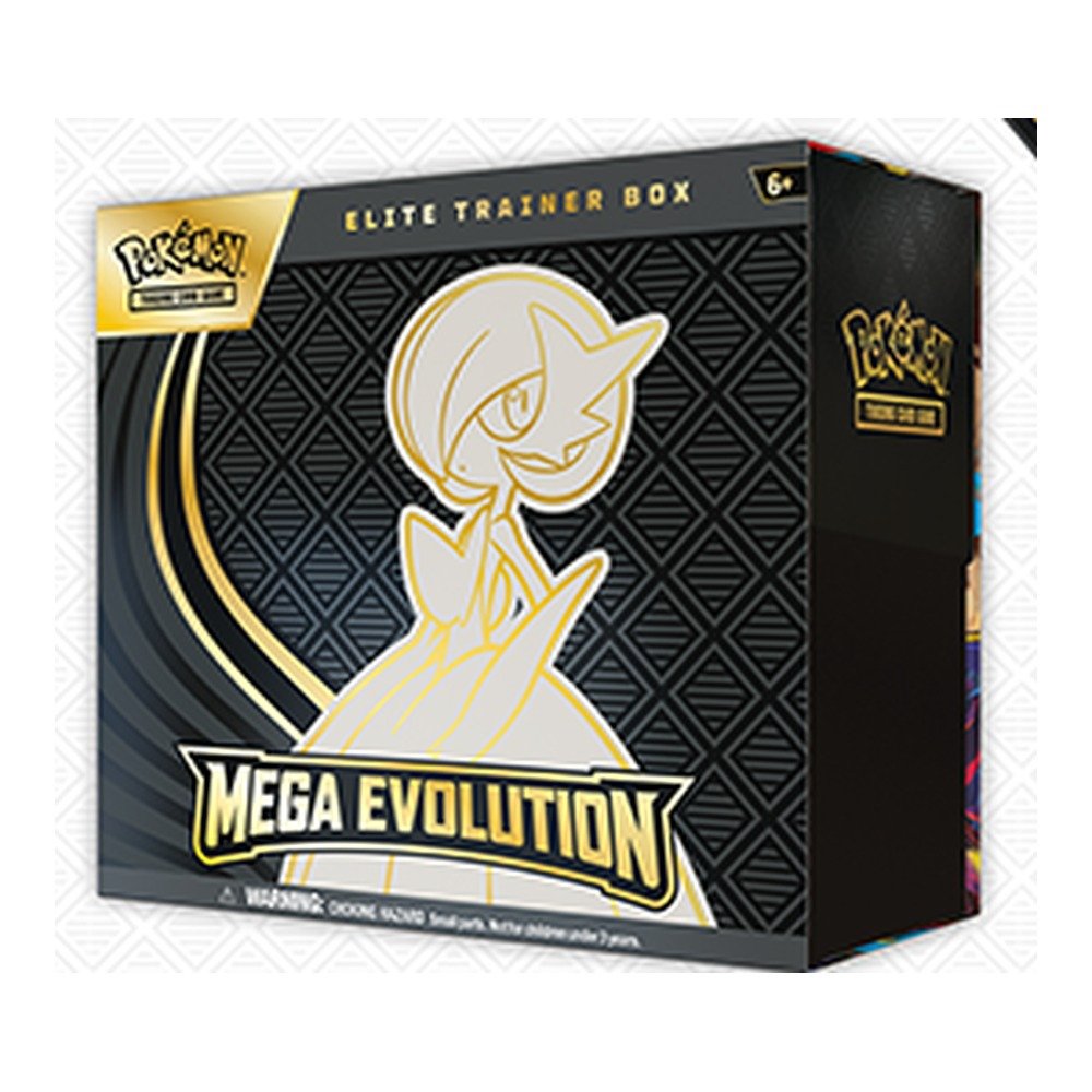 Pokémon TCG Mega Evolution Elite Trainer Box Mega Gardevoir – 9 Booster Packs, Full-Art Foil Promo, 65 Sleeves, 40 Energy Cards, Collector's Box with 6 Dividers 2 Mega Evolution Elite Trainer Box Gardevoir - official box render